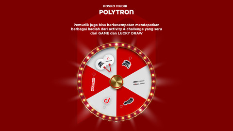 Posko Mudik Polytron - Lucky Draw. Foto: Dok. Polytron