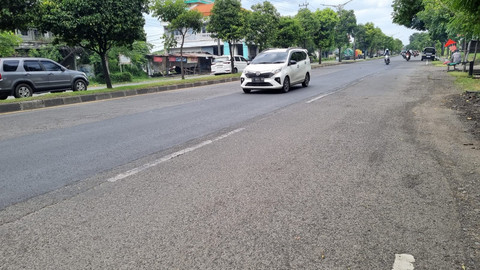 Kondisi Jalan Raya Surabaya-Malang, Kabupaten Sidoarjo, Rabu (11/3/2026). Foto: Farusma Okta Verdian/kumparan