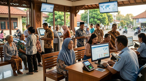 Pelayanan publik digital yang modern. Foto: Gemini AI