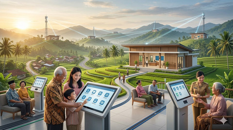 Ekosistem pemerintah digital terpadu wujudkan layanan publik yang terintegrasi, adil, dan inklusif. Foto: Gemini AI