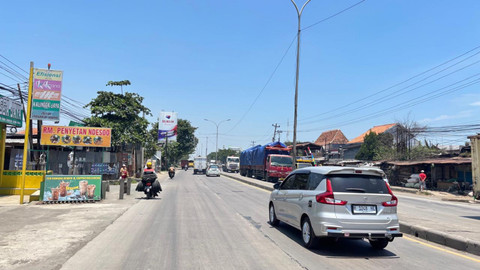 Kondisi Jalan Kaligawe Raya, Kamis (12/3/2026). Foto: Intan Alliva/kumparan
