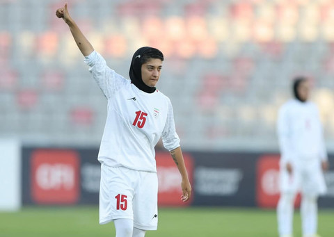 Mohaddeseh Zolfi, pemain Timnas Wanita Iran. Foto: Instagram @mohaddeseh_zolfi.6