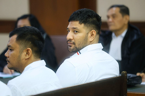 Terdakwa Ammar Zoni saat menjalankan sidang tuntutan terkait penyalahgunaan narkotika di Pengadilan Negeri Jakarta Pusat, Jakarta, Kamis, (12/3/2026). Foto: Agus Apriyanto