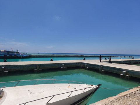 Kondisi "Pelabuhan Pulau Pari" usai di revitalisasi, Kepulauan Seribu, Jumat (13/3/2026). Foto: Jeni Ritanti/kumparan