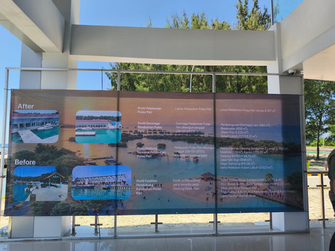 Kondisi "Pelabuhan Pulau Pari" usai di revitalisasi, Kepulauan Seribu, Jumat (13/3/2026). Foto: Jeni Ritanti/kumparan