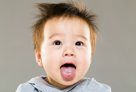 Ilustrasi milky tongue balita. Foto: ESB Professional/shutterstock