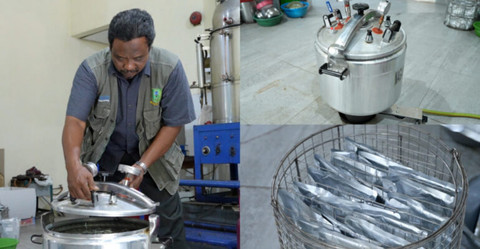 Tim IPB ciptakan alat sterilisasi produk pangan berbasis panci presto. Foto: Dok. IPB