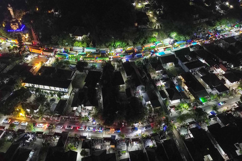 Foto udara kemacetan kendaraan menuju pelabuhan Gilimanuk, Jembrana, Bali, Sabtu (14/3/2026). Foto: Budi Candra Setya/ANTARA FOTO