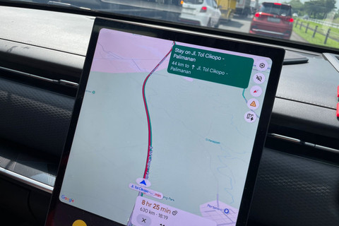 Kondisi Cipali mulai mengalami kemacetan pada KM 144. Foto: Sena Pratama/kumparan