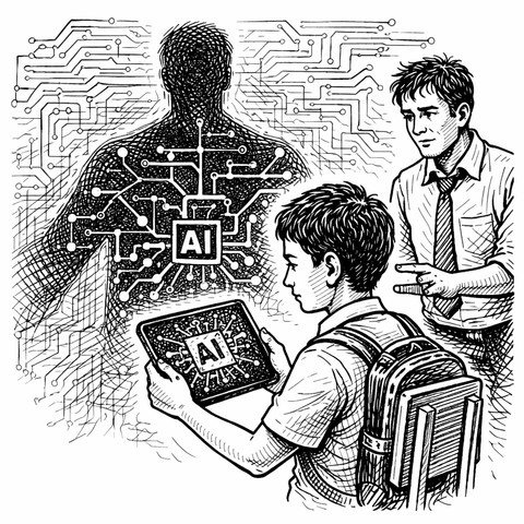 Siapa Mengendalikan Algoritma? Foto: Generated by AI