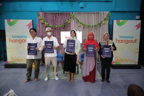 Keseruan teman kumparan Saat Ngabuburit di kumparan Hangout. Foto: kumparan