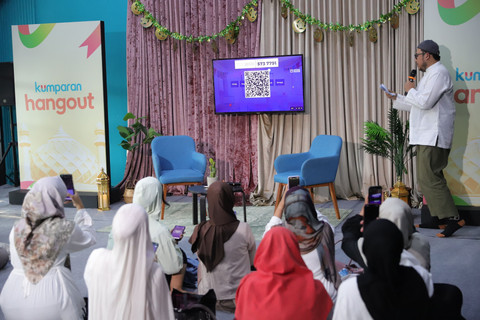 Keseruan teman kumparan Saat Ngabuburit di kumparan Hangout. Foto: kumparan