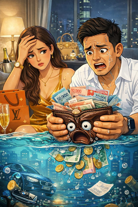 Ilustrasi gaya hidup mewah. Foto: Dok. ChatGPT