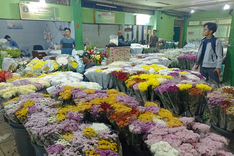 Suasana di Pasar Bunga Rawa Belong, Jakarta Barat, Kamis (19/3/2026). Foto: Nauval Pratama/kumparan