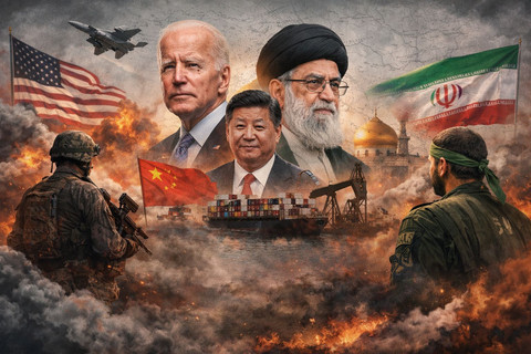 Ilustrasi tensi AS–Iran dengan China yang 