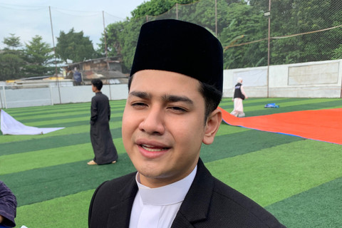 Syakir Daulay ditemui usai melaksanakan salat Idul Fitri 1447 H di Jagakarsa, Jakarta Selatan, Sabtu (21/3/2026). Foto: Vincentius Mario/kumparan