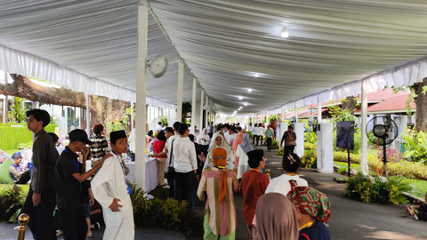 Suasana open house di Kompleks Istana Kepresidenan Jakarta, Sabtu (21/3/2026). Foto: Jonathan Devin/kumparan