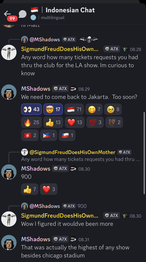Kanal komunitas "Indonesian Chat" di platform Discord. Foto: Istimewa