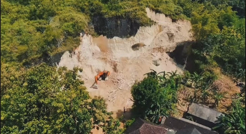 Ilustrasi lahan pertambangan di Gunungkidul. Foto: Dok. Bupati Gunungkidul/Endah Subekti
