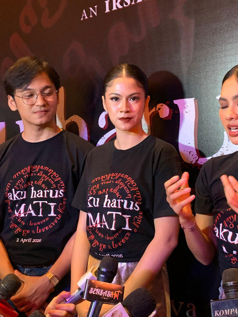 Hana Saraswati menghadiri gala premiere film Aku Harus Mati di Epicentrum, Jakarta Selatan, Kamis (26/3/2026). Foto: Vincentius Mario/kumparan