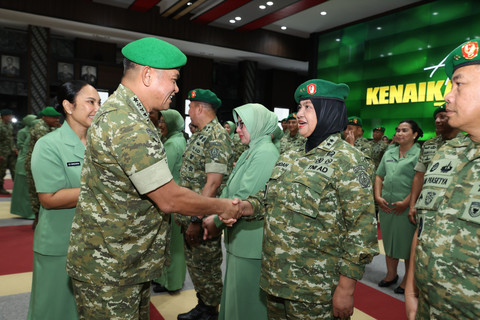 Kepala Staf Angkatan Darat (Kasad) Jenderal TNI Maruli Simanjuntak, M.Sc. memimpin Laporan Korps Kenaikan Pangkat 47 Perwira Tinggi (Pati) TNI AD di Markas Besar Angkatan Darat (Mabesad), Jakarta, Jumat (27/3/2026). Foto: Dok. TNI AD