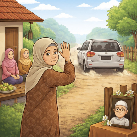 Ilustrasi mudik yang tak lagi sama. Sumber: Doc. AI