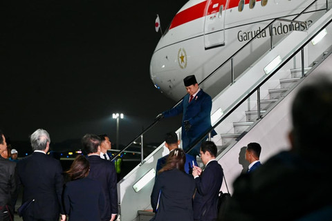 Presiden Prabowo Subianto tiba di Bandar Udara Haneda, Tokyo, Jepang, Minggu (29/3/2026). Foto: Laily Rachev/Biro Pers Sekretariat Presiden