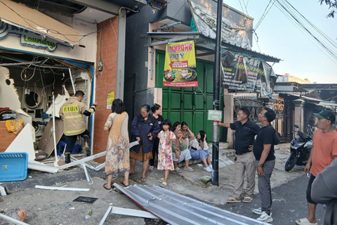 Kondisi salah satu kios laundry setelah terbakar di Jalan Bakti, Tanjung Priok, Jakarta Utara, Minggu (29/3/2026). Foto: Polsek Tanjung Priok