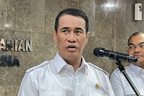 Menteri Pertanian, Amran Sulaiman di Kantor Kementerian Pertanian (Kementan), Jakarta, Senin (30/3/2026). Foto: Widya/kumparan