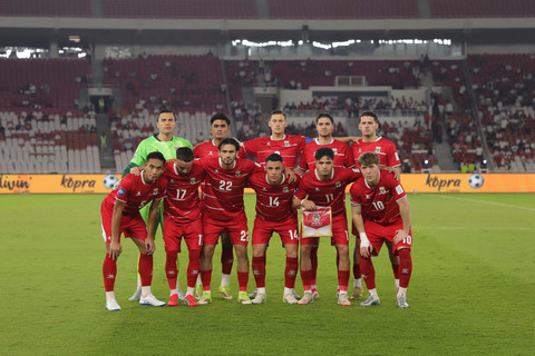 Pemain Timnas Indonesia saat melawan Timnas Bulgaria pada pertandingan FIFA Series 2026 di Stadion Utama Gelora Bung Karno (SUGBK), Senayan, Jakarta, Senin (30/3/2026). Foto: Jamal Ramadhan/kumparan