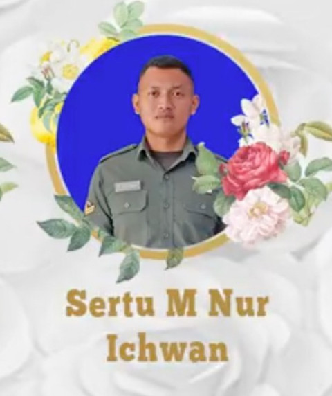 Kepala Staf Angkatan Darat dan Keluarga Besar TNI AD Berduka atas Gugurnya Prajurit Satgas Yonmek TNI Konga XXIII-S/UNIFIL, Sertu M Nur Ichwan. Foto: X/ @tni_ad