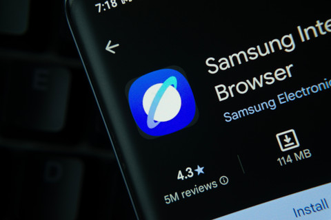 Ilustrasi Samsung browser. Foto: Bangla press/Shutterstock