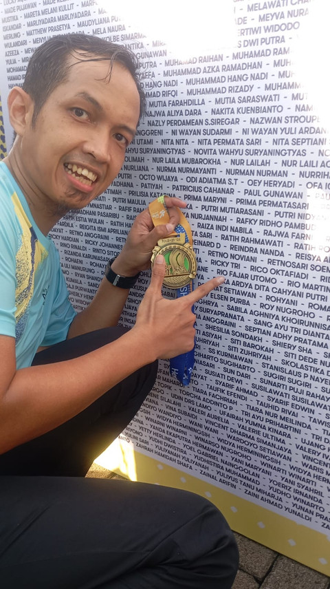 Medali berkesan bagi teman kumparan Rio Fajar Utomo. Foto: Dok. pribadi Rio Fajar Utomo