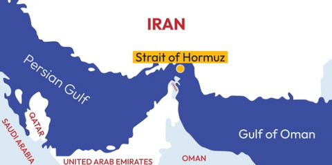 Ilustrasi Selat Hormuz. Foto: Shutterstock