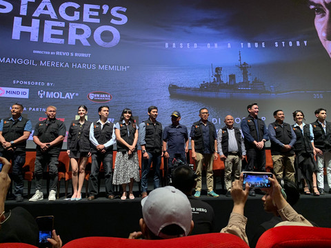 Donny Alamsyah dalam konferensi pers film The Hostage's Hero.  Foto: Dok. Istimewa