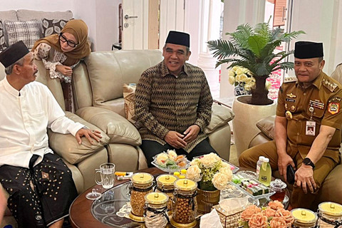 Ketua MPR, Ahmad Muzani menghadiri Haul di Pondok Pesantren Darussalam Watucongol, Magelang, Jawa Tengah, Senin (6/4/2026). Foto: Nasywa Athifah/kumparan