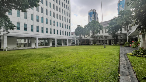 Suasana kantor Kementerian ESDM saat kebijakan WFH ASN perdana, Jumat (10/4/2026). Foto: Fariza Rizky Ananda/kumparan