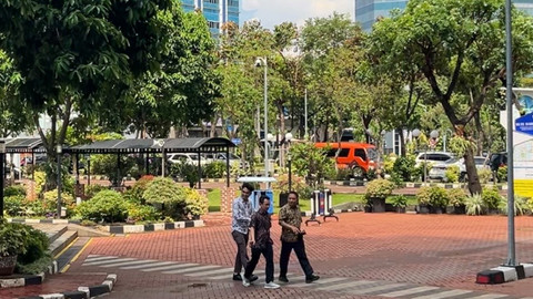 Suasana kantor Kementerian Keuangan saat kebijakan WFH ASN perdana, Jumat (10/4/2026). Foto: Fariza Rizky Ananda/kumparan