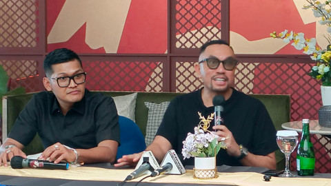 Konferensi pers Ahmad Sahroni terkait Permintaan Uang oleh pegawai KPK Gadungan di Kebayoran Baru, Jakarta Selatan (11/4/2026). Foto: Kevin Daniel/kumparan