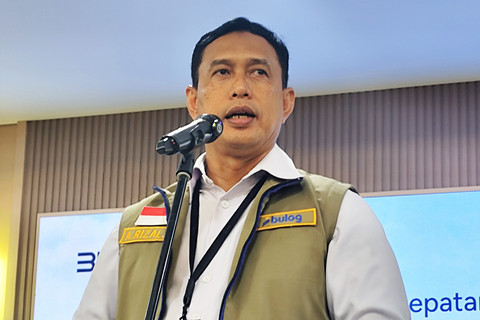 Direktur Utama Perum Bulog, Ahmad Rizal Ramdhani di Kantor Perum Bulog, Senin (13/4/2026). Foto: Widya/kumparan