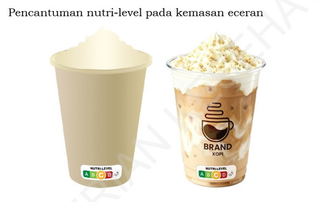 Pencantuman Nutri-level pada kemasan eceran. Foto: Kemenkes RI