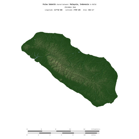 Ilustrasi Pulau Sebatik. Foto: zelvan/Shutterstock