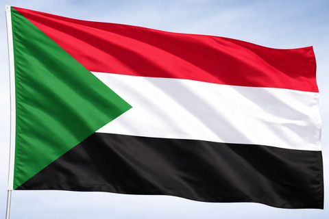 Ilustrasi bendera Sudan. Foto: Generated by AI