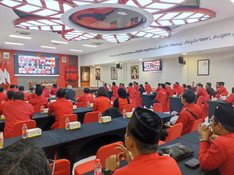 Suasana Sekolah Partai DPP PDIP, Lenteng Agung, Jakarta Selatan, jelang Peringatan ke-71 Konferensi Asia-Afrika (KAA), Sabtu (18/4/2026). Foto: Nauval Pratama/kumparan