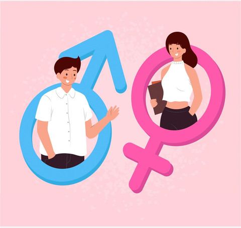 Ilustrasi gender laki-laki dan perempuan (sumber:freepik.com)