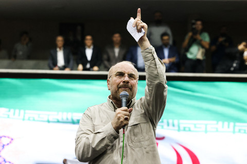 Ketua Parlemen Iran Mohammad Bagher Ghalibaf. Foto: ATTA KENARE / AFP