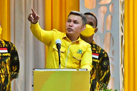 Ketua DPD Golkar Maluku Tenggara, Agrapinus Rumatora atau Nus Kei. Foto: Siprianus Yanyaan/ANTARA