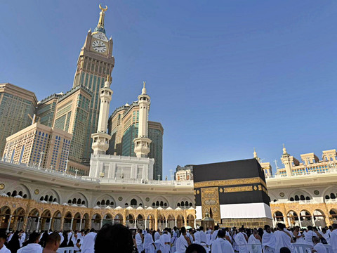 Ka'bah diselimuti kain Ihram. Foto: M Lutfan Dharmawan/MCH