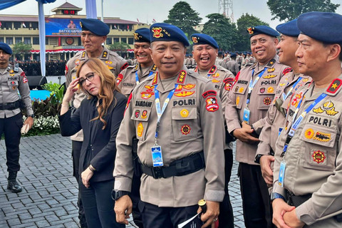 Komandan Korps Brimob (Dankorbrimob) Polri, Komjen Pol. Ramdani Hidayat usai apel pembukaan rakernis Korps Brimob di Mako Brimob Kelapa Dua, Depok, Jawa Barat, Selasa (21/4/2026). Foto: Rayyan/Kumparan