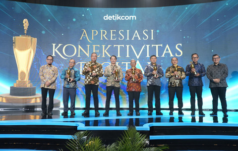 TelkomGroup meraih tiga penghargaan pada ajang Apresiasi Konektivitas Digital 2026. Foto: dok. Telkom